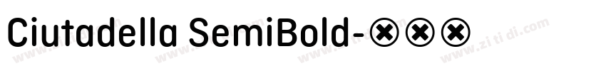 Ciutadella SemiBold字体转换